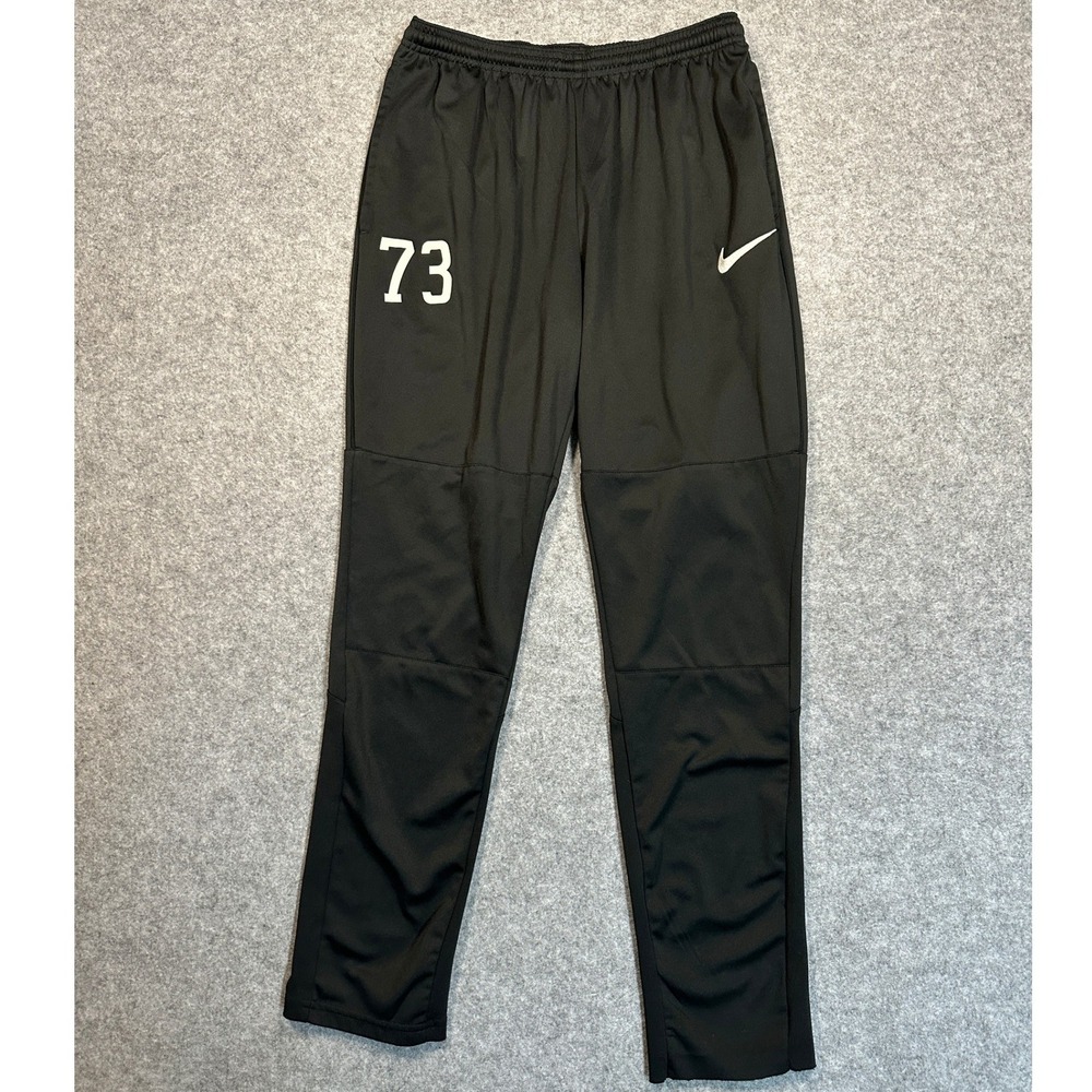 Nike Dri-FIT Squad Track Pants Medium Black Graphic Training Trousers